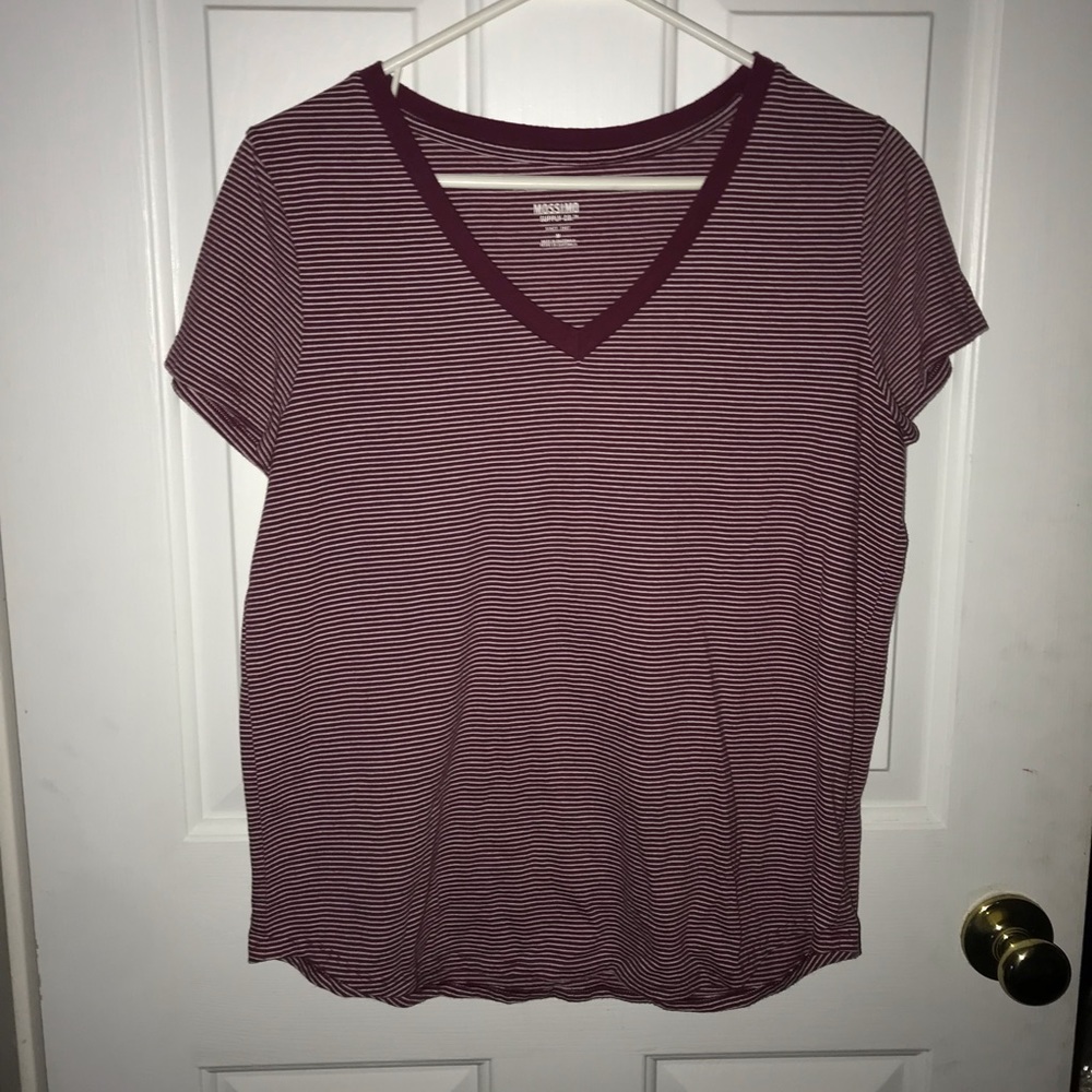 MOSSIMO Red striped shirt